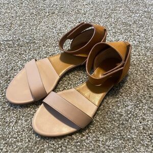 Chloe Lazise colorblock ankle strap sandals leather designer minimalist 36